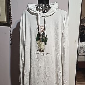 Ralph lauren bear hooded tee